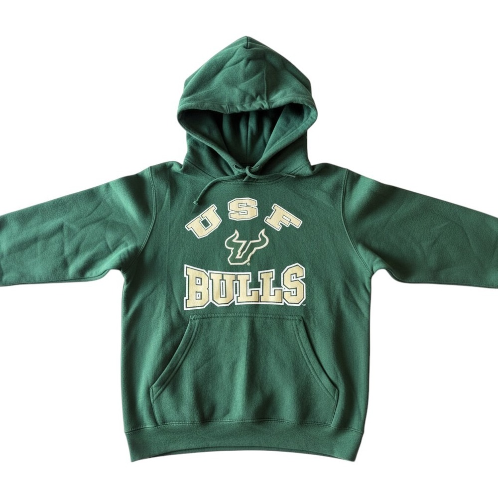 Gen2 USF Bulls Youth Hoodie Green University of South Florida Sweatshirt M 10/12